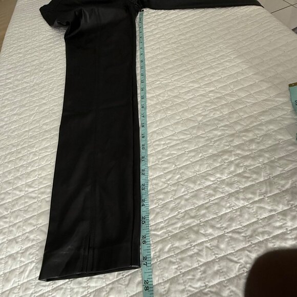 Gabby Isabella Black Faux Leather Pants With Chain Accent - Size S - Picture 9 of 10